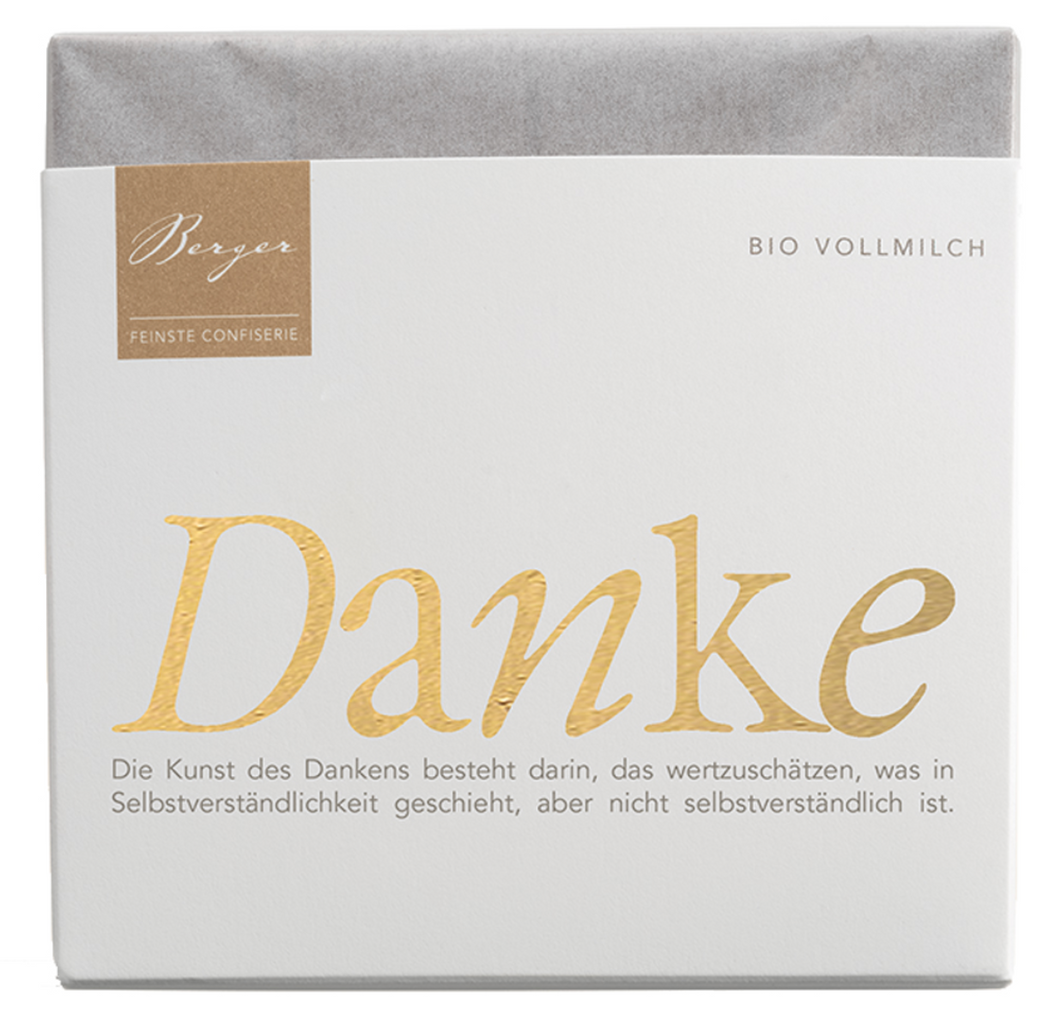 Bio Vollmilchchokolade „Danke“